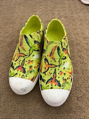 Kids Slip-On Native Jefferson Sugarlite Print Child Celery Green